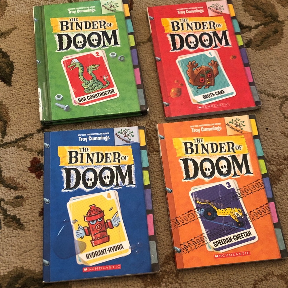 The Binder of Doom Kids Book Set – Blue, Green, Red, Orange Covers